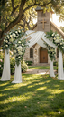 Ver imagem 5 de Kit 2 Arco Portal Castacristal para Decoração Natural de Lojas, Jardim e Eventos