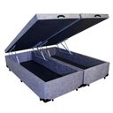 Ver imagem 1 de Cama Box Baú Casal 138 Bipartido Bello Box Suede Cinza