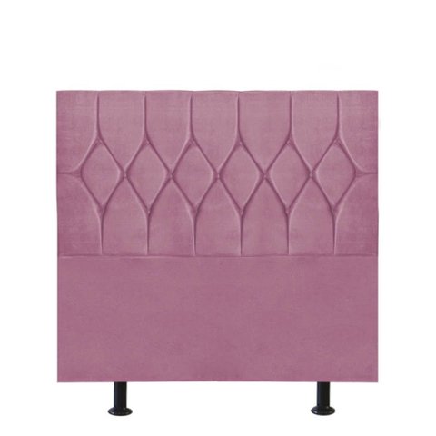 Cabeceira Estofada Cama Box Solteiro 90cm Istambul Corino Rosa Bebe- Mabe Magazine