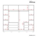 Ver imagem 6 de Guarda Roupa Mercure com 6 Portas e 6 Gavetas Albatroz
