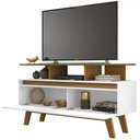 Ver imagem 3 de Rack para Tv até 50 Polegadas Mansell 2 Portas Cinamomo/branco - Pnr Móveis