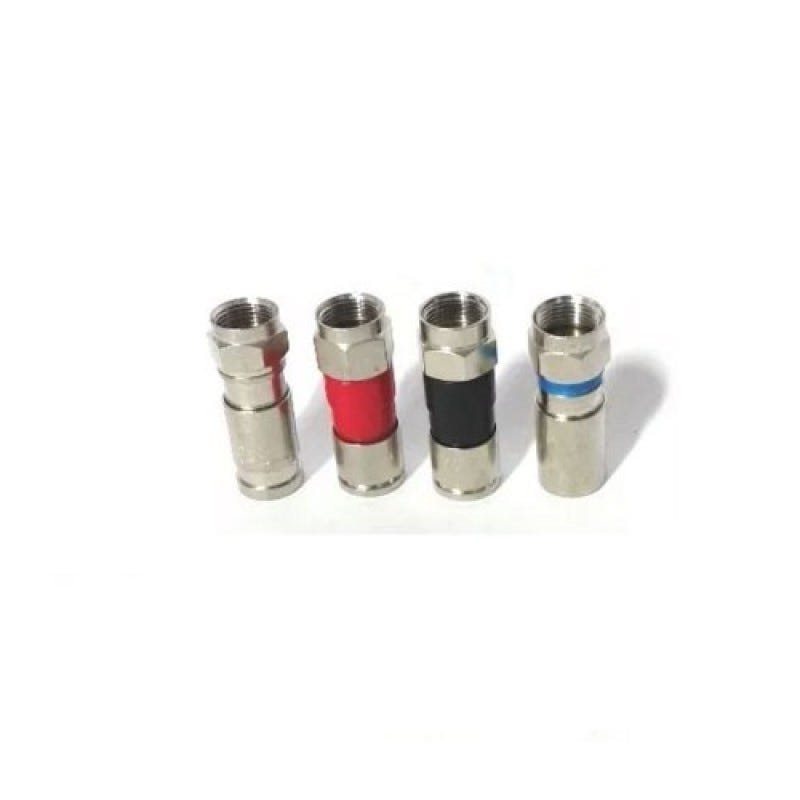 Conector de Compressão Rg6 Pacote com 50 Peças Capte - 1