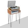 Estante Rack para Toca Discos de Vinil Lps com Pé de Ferro - 4