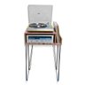 Estante Rack para Toca Discos de Vinil Lps com Pé de Ferro - 5