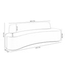 Ver imagem 2 de Sofá 2 Lugares para Sala de Estar Living 150cm Koane D06 Veludo Esmeralda - Mpozenato