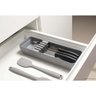 Organizador Porta Talheres Extensível e Organizador de Facas Cozinha Gaveta Chumbo Ou. - 8