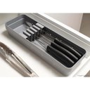 Ver imagem 6 de Organizador Porta Talheres Extensível e Organizador de Facas Cozinha Gaveta Chumbo Ou.