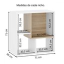 Ver imagem 4 de Nicho Organizador Sonho 12 Prateleiras Branco/aveiro - Movelbras