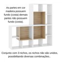 Ver imagem 5 de Nicho Organizador Sonho 12 Prateleiras Branco/aveiro - Movelbras