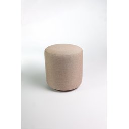 Kit 02 Puffs Decorativos Redondos para Sala Linho Palha Perse  - 2