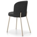 Ver imagem 2 de Kit 4 Cadeiras Sala de Jantar Estofada Gavi Arena L02 Linho Cinza Escuro Lyam Decor