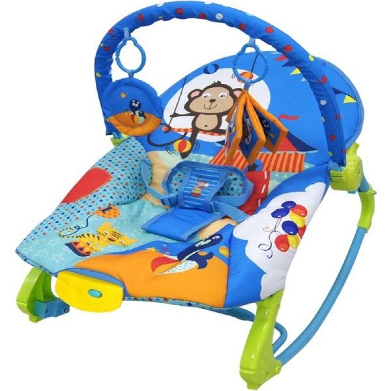 Cadeira De Descanso New Rocker Vibratória e Musical Azul - Color Baby - 1