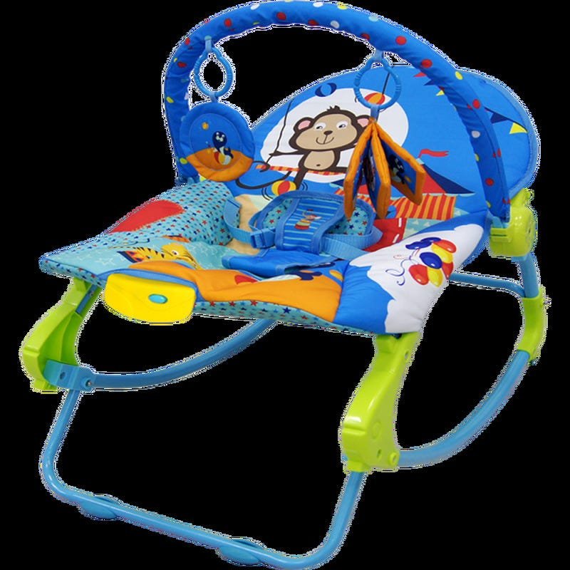 Cadeira De Descanso New Rocker Vibratória e Musical Azul - Color Baby - 2
