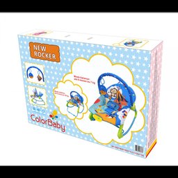 Cadeira De Descanso New Rocker Vibratória e Musical Azul - Color Baby - 4