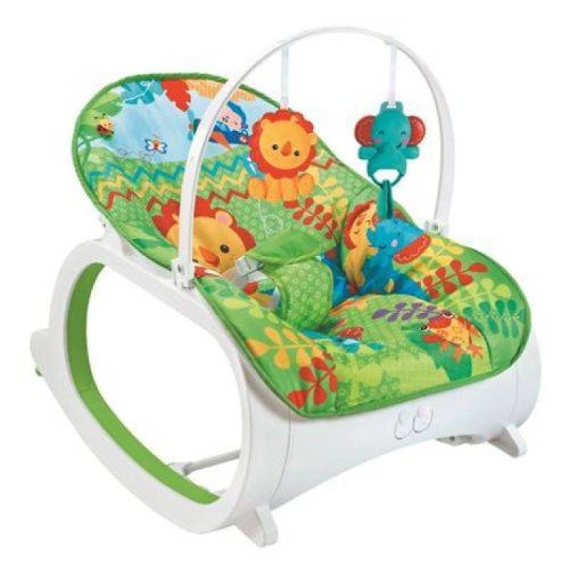 Cadeira de Descanso Musical com Móbiles e Balanço Coloy Baby -Verde