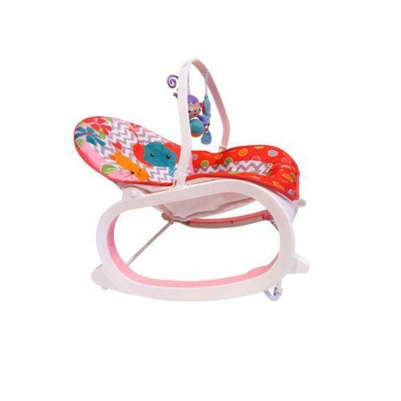 Cadeira de Descanso Musical com Móbiles e Balanço Color Baby -Vermelho - 3