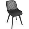 Kit 6 Cadeiras de Jantar Estofada Design Marcela - Preto - 8