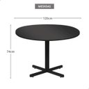 Ver imagem 2 de Mesa Reunião Redonda Preta
