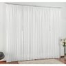 Cortina para Varão Amore 4 Metros x 2,80 Metros Alt. Tecido Seda Amassada - Branco - 1