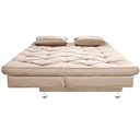 Ver imagem 4 de Sofá Cama 3 Lugares Multiuso Sued Premium:bege