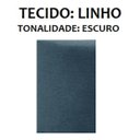 Ver imagem 4 de Puff Banquinho Decorativo Redondo em Linho Luxo Pés Madeira Maciça Thor - Casa Jd - Azul