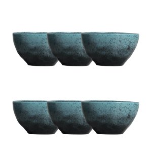 Conjunto 6 Bowls Orgânico Petroleum Stoneware 558ml