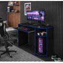 Ver imagem 5 de Escrivaninha Mesa Computador Gamer Xp Preto/azul