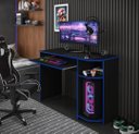 Ver imagem 5 de Escrivaninha Mesa Computador Gamer Xp Preto/azul