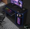 Ver imagem 3 de Escrivaninha Mesa Computador Gamer Xp Preto/azul