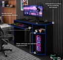 Ver imagem 4 de Escrivaninha Mesa Computador Gamer Xp Preto/azul