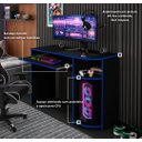 Ver imagem 4 de Escrivaninha Mesa Computador Gamer Xp Preto/azul
