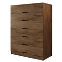 Ver imagem 1 de Cômoda Para Quarto 6 Gavetas Sevilha Made Marcs Braúna