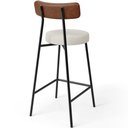 Ver imagem 6 de Kit 06 Banquetas Baixa Cozinha Sala Jantar Bancada Milão L02 Couríssimo Marrom Champagne - lyam deco