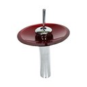 Ver imagem 1 de TORNEIRA MONOCOMANDO DE VIDRO REDONDA ALTA VERMELHO CEREJA