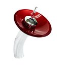 Ver imagem 4 de TORNEIRA MONOCOMANDO DE VIDRO REDONDA ALTA VERMELHO CEREJA