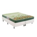 Ver imagem 1 de Cama Box Queen: Colchão Espuma Anjos D28/AG65 Pantanal + Base CRC Courano White(158x198)