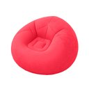 Ver imagem 1 de Sofá Poltrona Puff Inflável Deluxe Aveludado Vg+ Vermelho