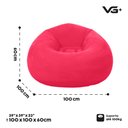 Ver imagem 5 de Sofá Poltrona Puff Inflável Deluxe Aveludado Vg+ Vermelho