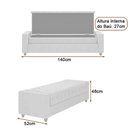 Ver imagem 4 de Puff Baú Calçadeira 140cm Heste Facto Off White - Sallar Home