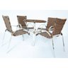 Kit 4 Cadeiras e Mesa Maully com 2 Espreguiçadeiras Reguláveis Incluso Pintura Eletrostática - - Tab - 4