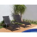 Ver imagem 3 de Kit 4 Cadeiras e Mesa Maully com 2 Espreguiçadeiras Reguláveis Incluso Pintura Eletrostática - - Tab