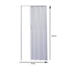 Porta Sanfonada Pvc 210 X 72 Cm - Plasflex - Cinza Claro - 2