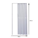 Ver imagem 2 de Porta Sanfonada Pvc 210 X 96 Cm - Plasflex - Cinza Claro
