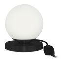 Ver imagem 1 de Luminária Abajur de mesa Globo Orby Preto Base Redonda