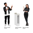 Ver imagem 5 de Nicho Toalheiro Milla Mdf Branco 20cm Carraro