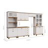 Cozinha Compacta Retrô 5 Peças Off White/nogueira - 3