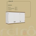 Ver imagem 7 de Cozinha Compacta Retrô 5 Peças Off White/nogueira