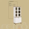 Cozinha Compacta Retrô 5 Peças Off White/nogueira - 9