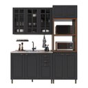 Ver imagem 2 de Armário de Cozinha Modulada Compacta Fidelitá Nara 100% MDF 3 Peças 190cm 10 Portas 2 Gavetas sem