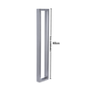 Puxador para Porta Barra Retangular Aço Inoxidavel 80cm Polido - 4